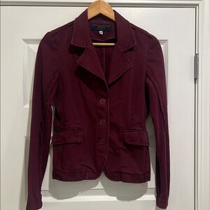 Juicy Couture Red Jean Jacket Tailored Fit